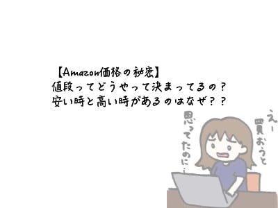 Amazon価格の秘密 値段ってどうやって決まってるの 安い時と高い時があるのはなぜ Amazon価格の秘密 値段ってどうやって決まってるの 安い時と高い時があるのはなぜ