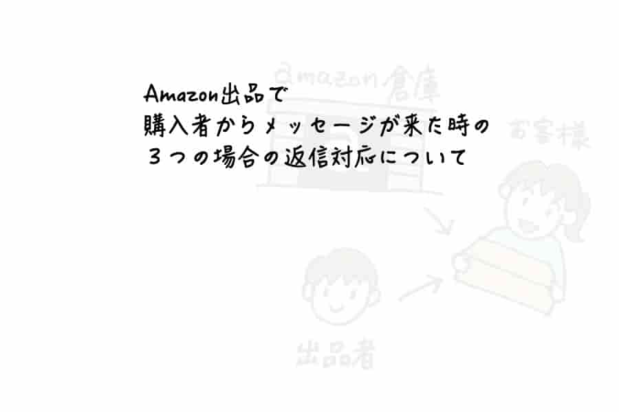 Amazon出品で購入者からメッセージが来る３つの場合の返信対応について